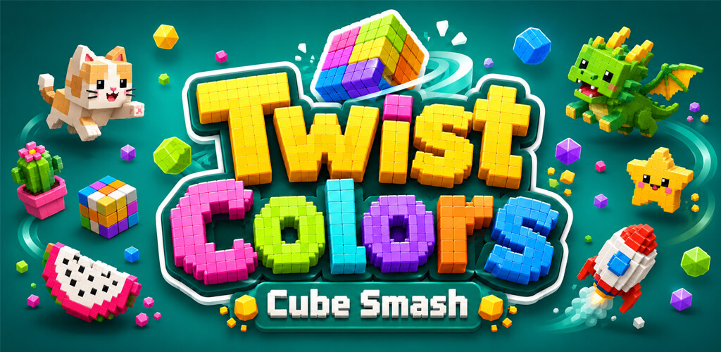 Twist Colors: Cube Smash promotional artwork